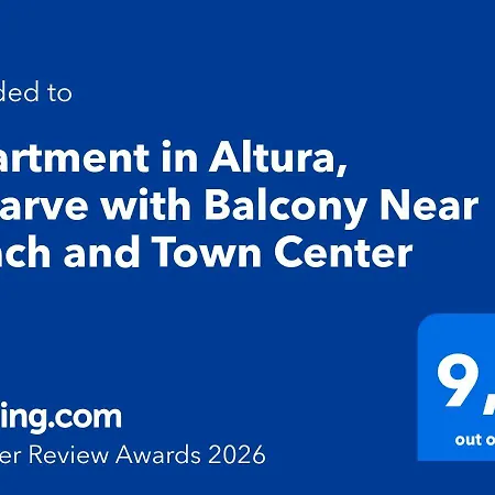 In Altura, Algarve With Balcony Near And Town Center * Altura